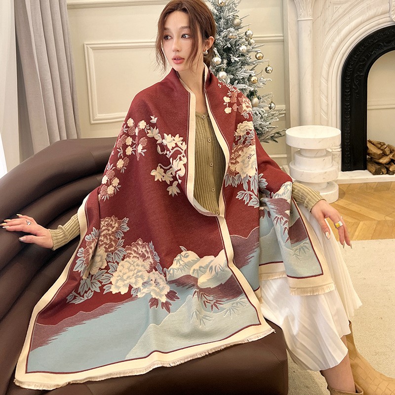 Cashmere Pashmina Wrap - Модный зимний новый теплый кашемировый шарф-шаль