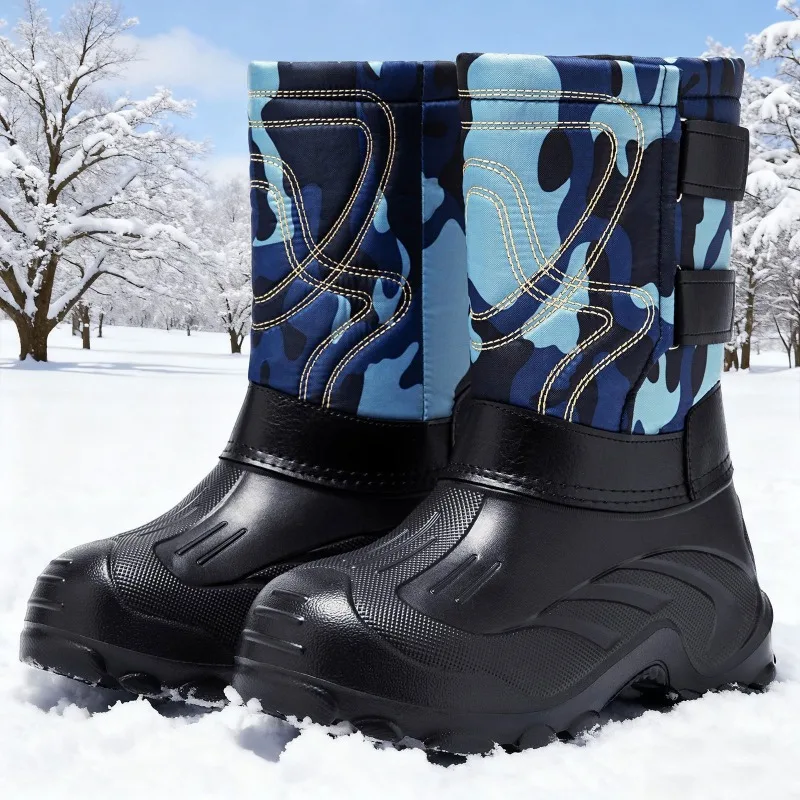 Waterproof Winter Boot - Мужские зимние ботинки с камуфляжным принтом,